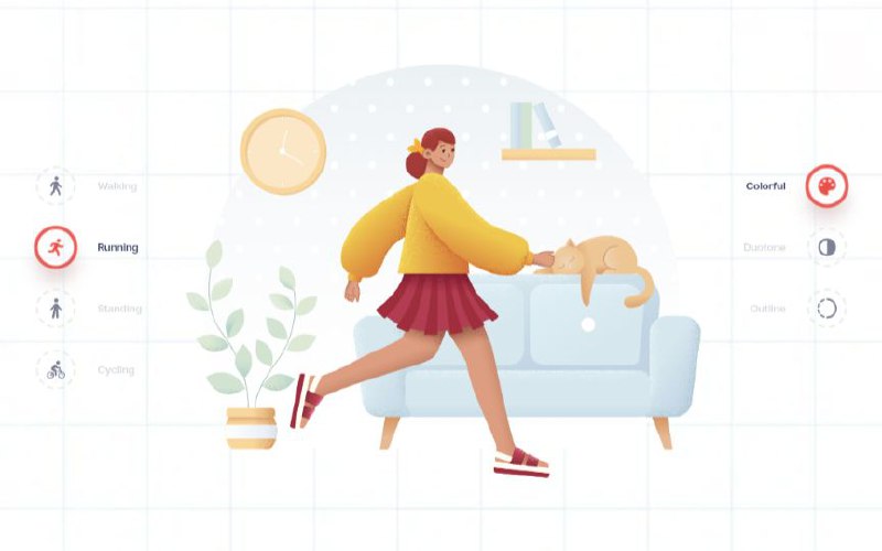 🙆 Sapiens Character Builder🔗 生成插图📄 自定义生成不同风格的人物插图，可自由修改人物性别、动作、服装、场景等参数，完全免费且可以商用，目前仅支持使用电脑浏览器打开使用（或在手机浏览器开启电脑版网页请求）🏷️ #网站, #图片, #资源👾 @sleeponsofa